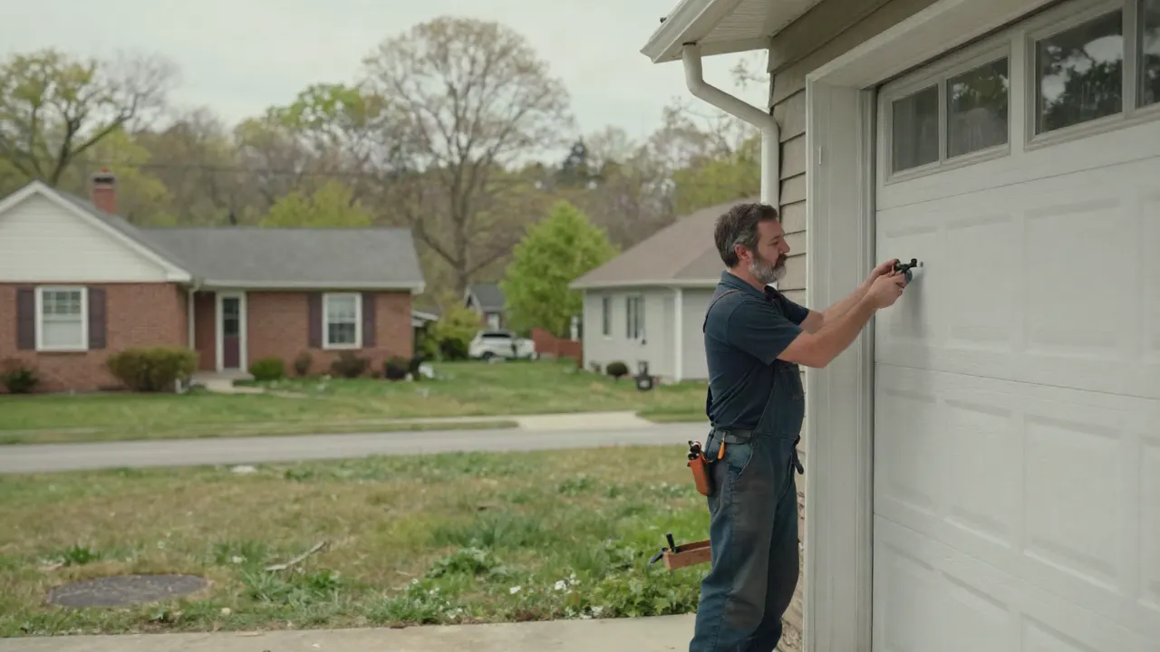 How Much Does Garage Door Repair Cost in Bloomington: garage door repair technician
